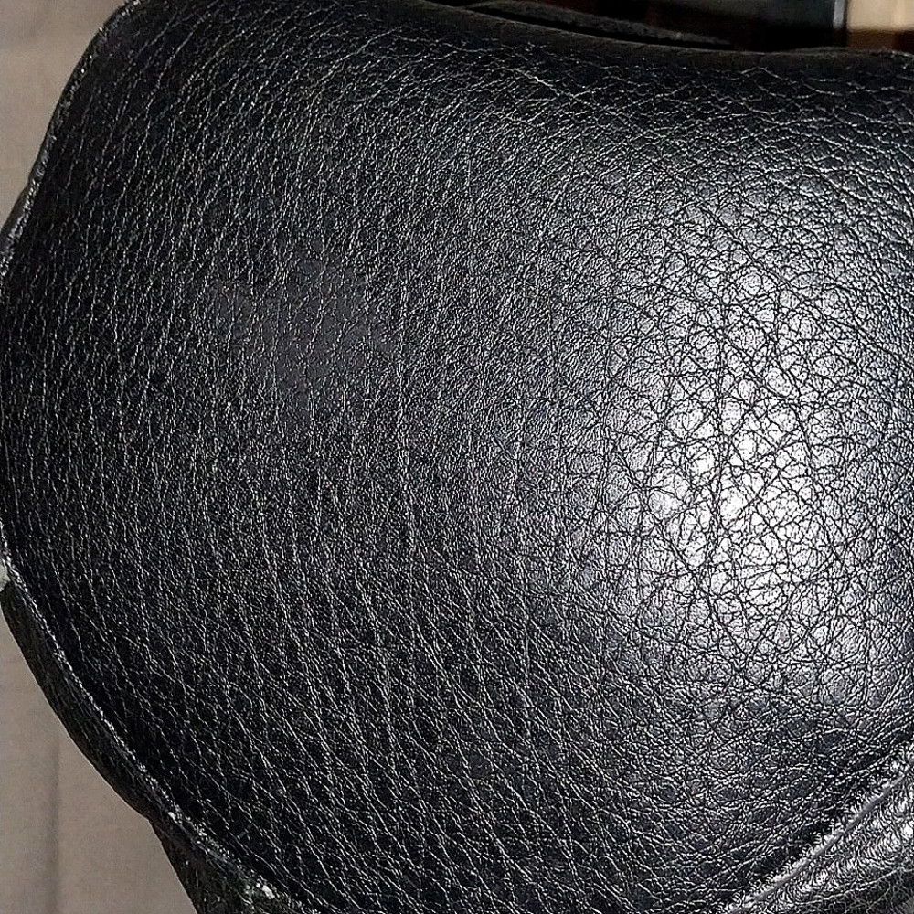 Black and Brown Leather Hobo Bag - Picture 8 of 8